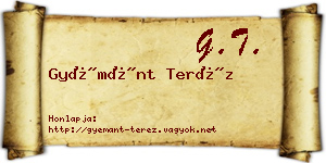 Gyémánt Teréz névjegykártya